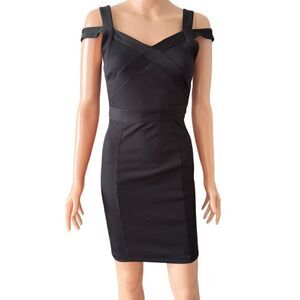 A/X ARMANI EXCHANGE Black Bandage Dress